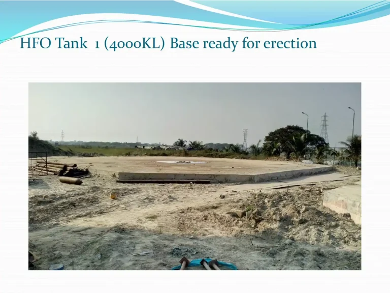 Dhaka North Power — HFO tank 1 base