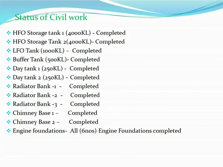 Dhaka North Power — Civil work status
