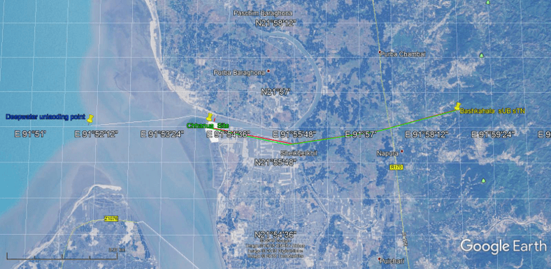 Electrical route and site map