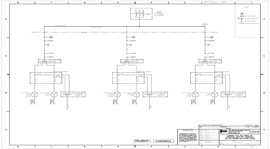 Project electrical interconnection schematic